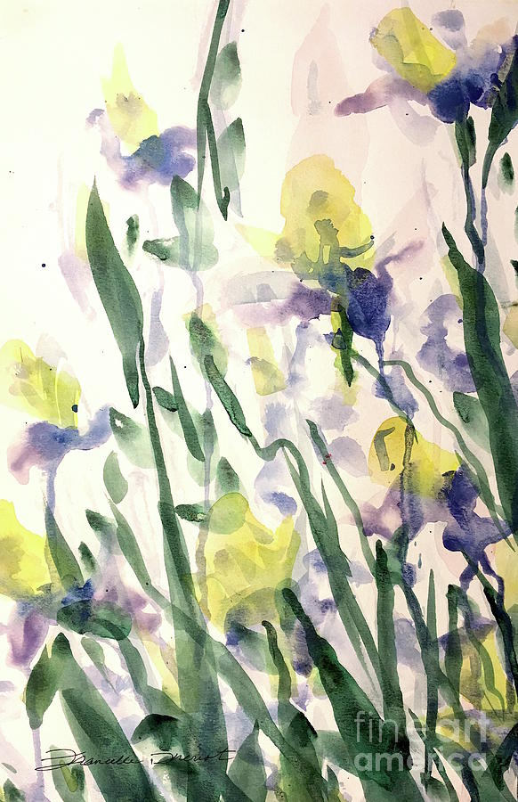 IrisGarden Painting by Francelle Theriot