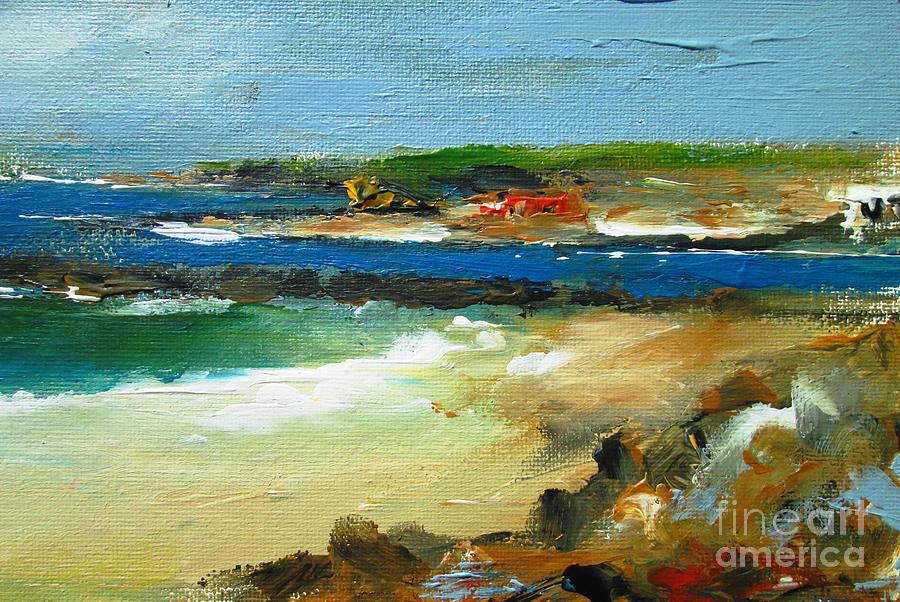 Irish Roundstone Beach Painting  Painting by Mary Cahalan Lee - aka PIXI