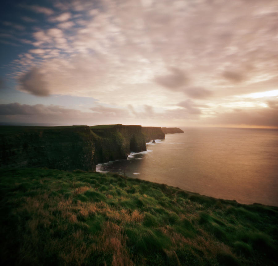Irish Cliffs At Sunset Photograph by Danielle D. Hughson