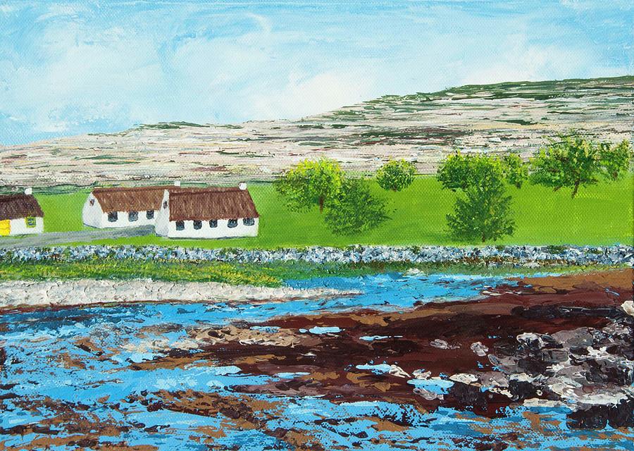 Irish Cottages Painting By Teresa Cairns