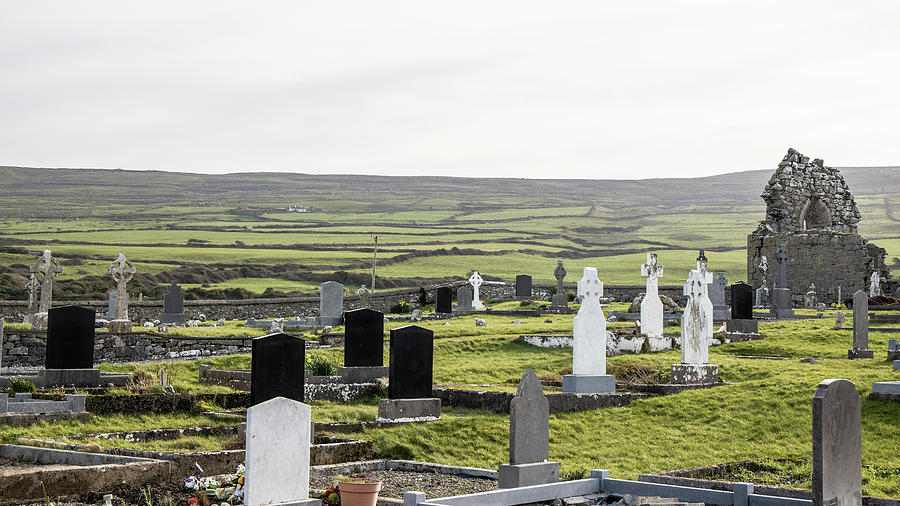 Irish Graveyard in County Clare Photograph by John McGraw