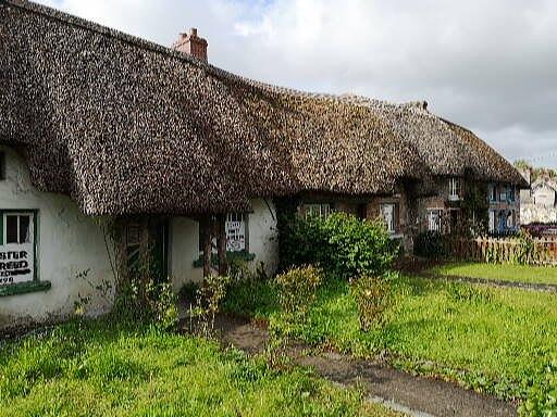 Irish Thatched cottages Photograph by Pat Purdy