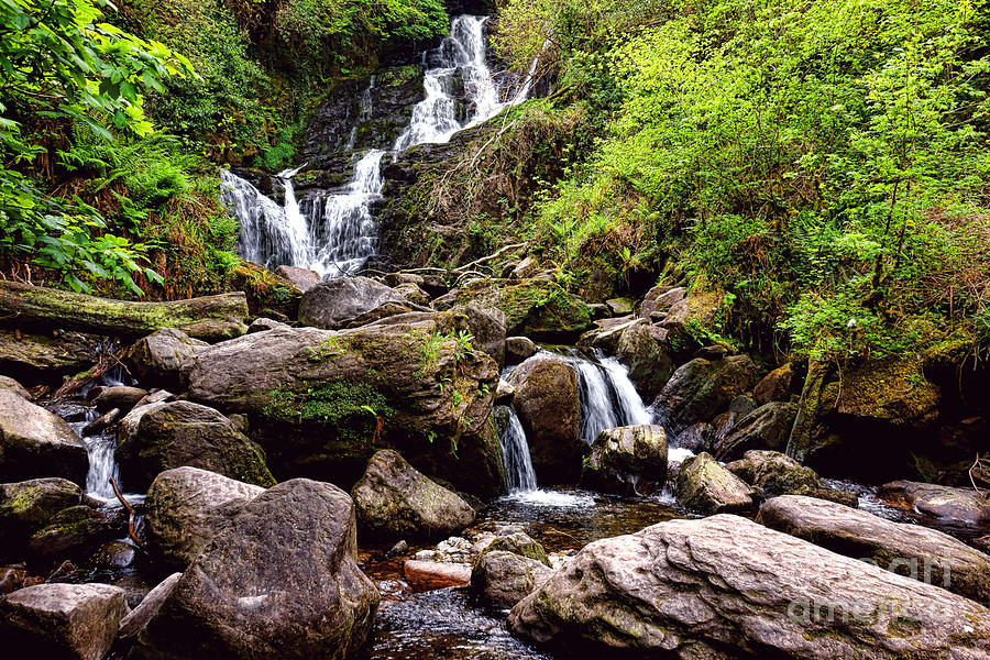 Irish Waterfall Photograph by Olivier Le Queinec