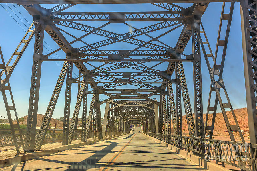 Iron bridge Barstow Photograph by Benny Marty