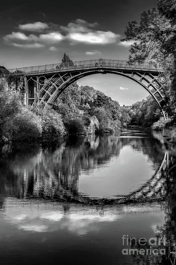 Vintage Photograph - Iron Bridge Shropshire  by Adrian Evans
