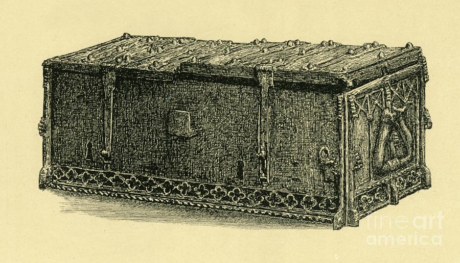 Iron Casket Drawing by Print Collector