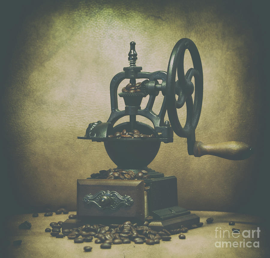 Iron Coffee Grinder Photograph