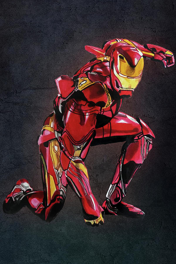 Iron man drawing :)) : r/marvelstudios