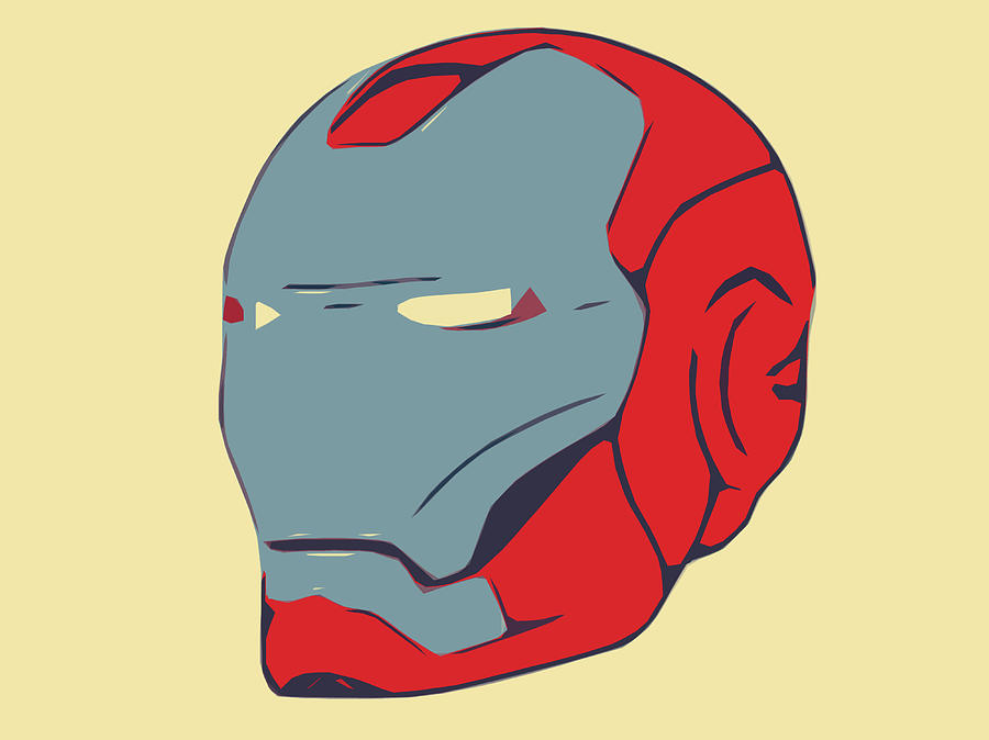 Iron Man Helmet Digital Art By Paint Stars