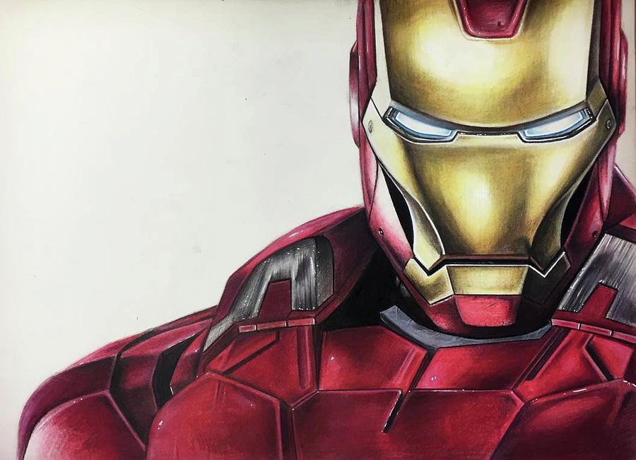 iron man body drawing