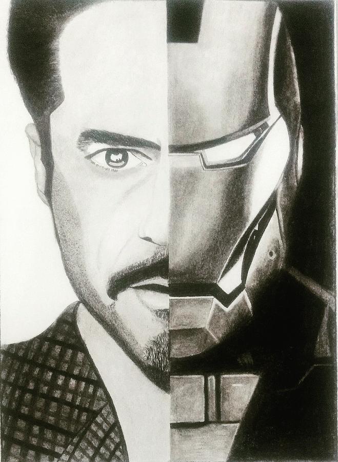 Iron Man colour Pencil Drawing - Etsy