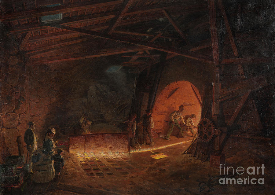 Ironworks Drawing by Heritage Images Ironworks Drawing by Heritage Images