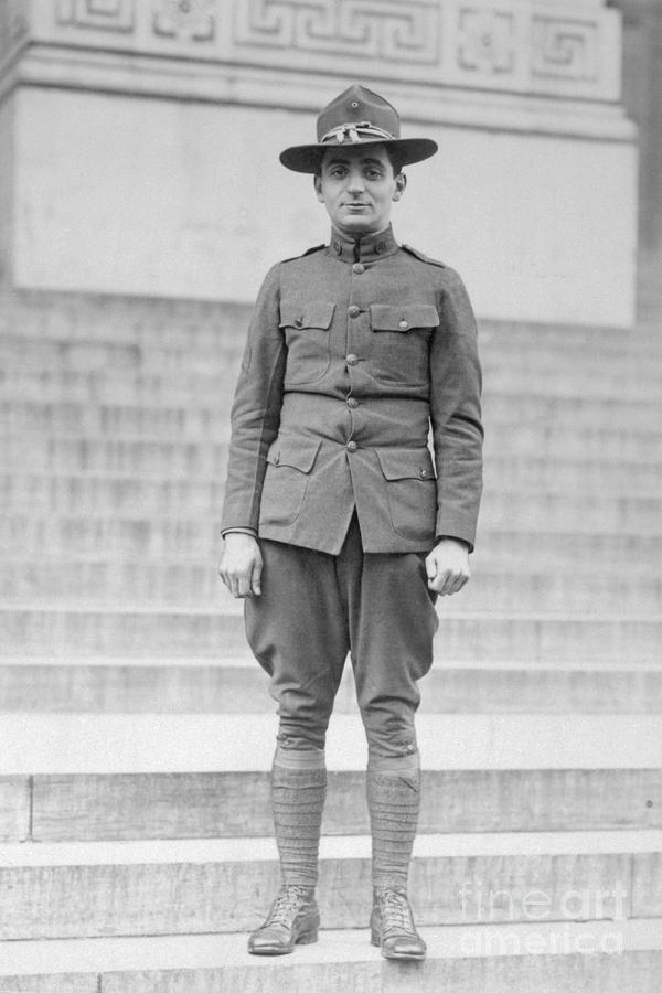 Irving Berlin Standing In A Military Photograph by Bettmann