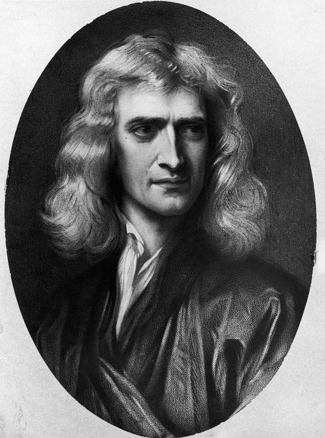 Isaac Newton Digital Art by Hulton Archive