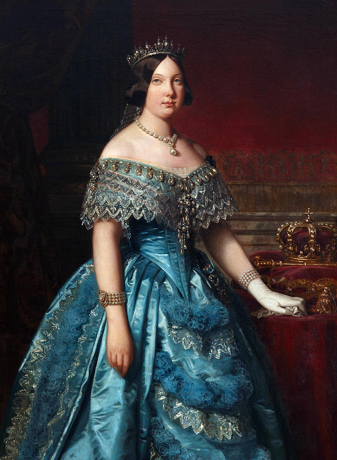 Isabella II Painting by Federico de Madrazo