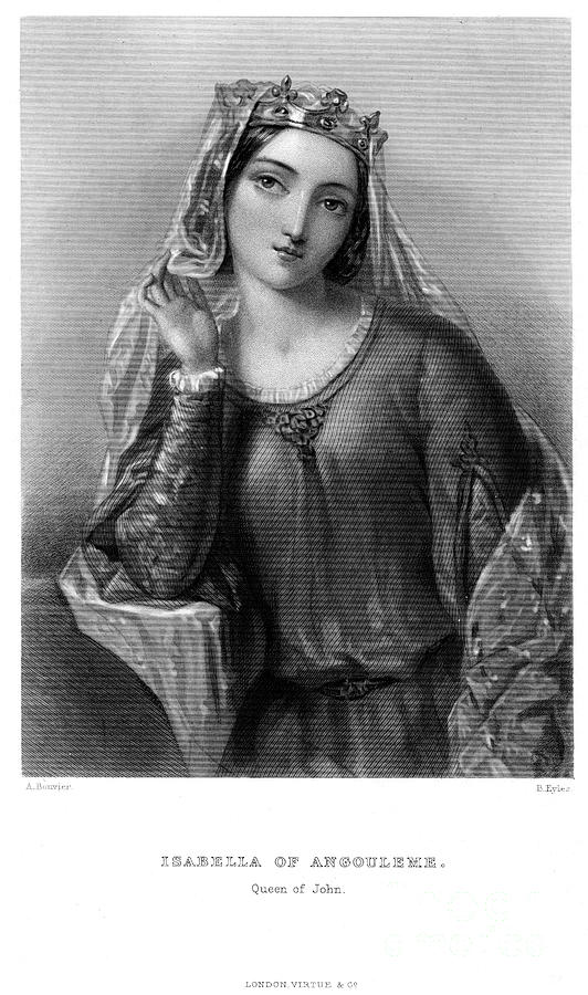 Isabella Of Angouleme 1187-1246, Queen Drawing by Print Collector