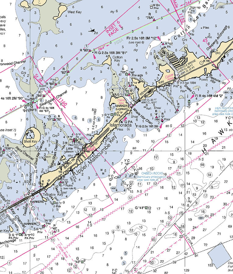 Islamorada Florida Nautical Chart V3 Sea Koast 
