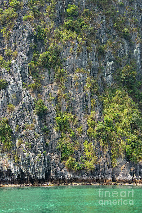 Island Cliffs in Halong Bay Five Photograph by Bob Phillips