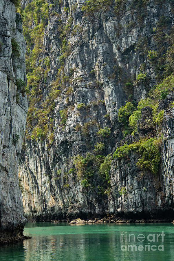 Island Cliffs in Halong Bay Three Photograph by Bob Phillips