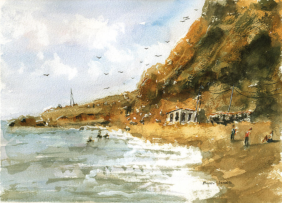 Island Hide-A-Way Painting by Barry Jones