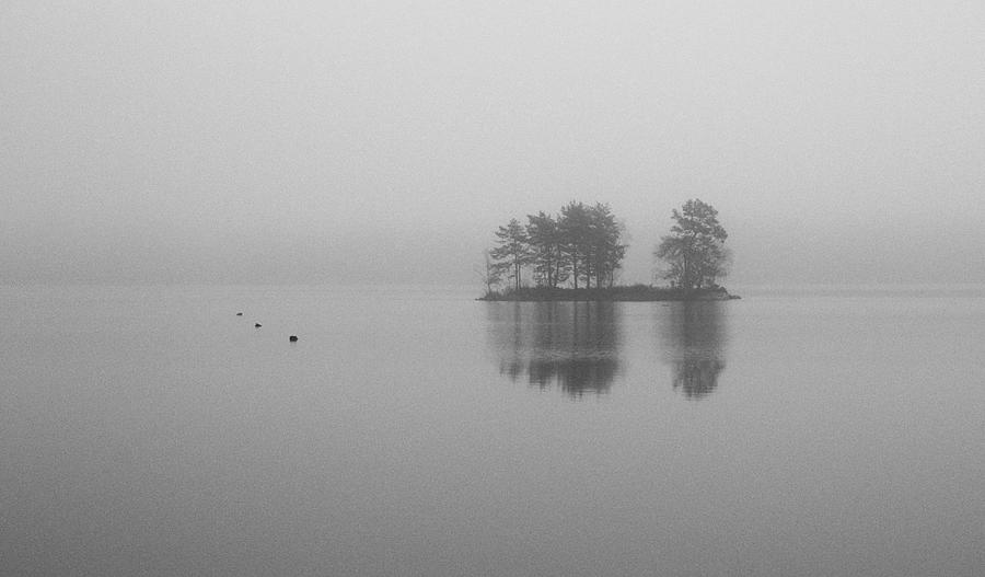 Island In Fog Photograph by Bror Johansson - Fine Art America