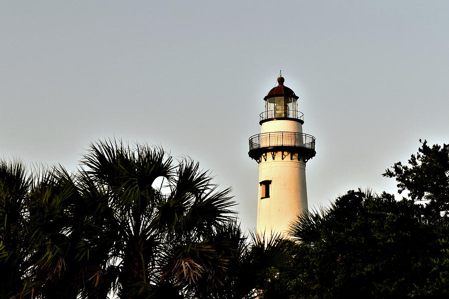 Island Lighthouse At Sunset by Kathy K McClellan Island Lighthouse At Sunset by Kathy K McClellan