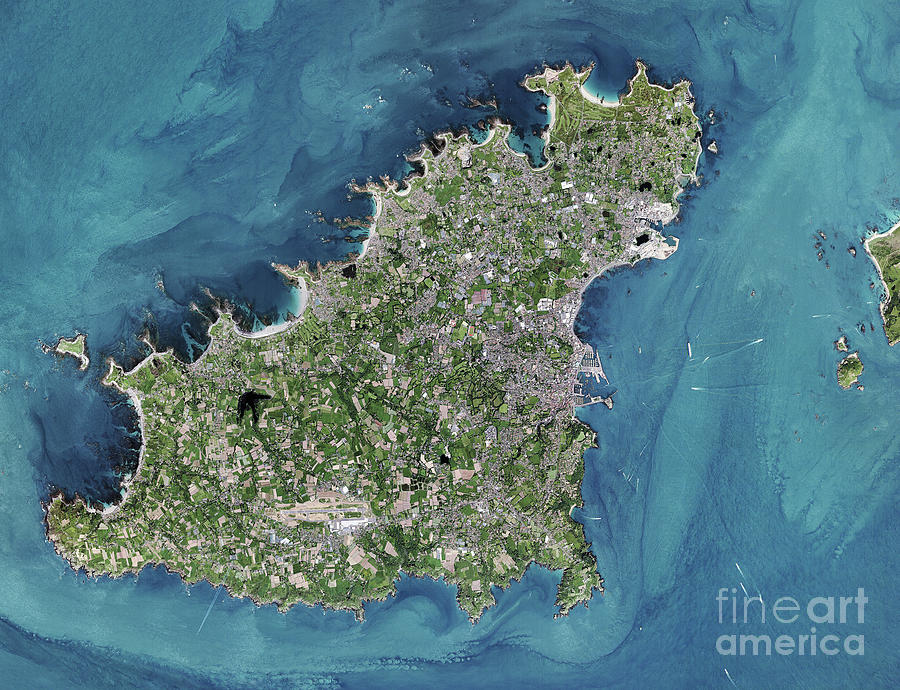 Island Of Guernsey In 2014 Photograph by Airbus Defence And Space / Science Photo Library