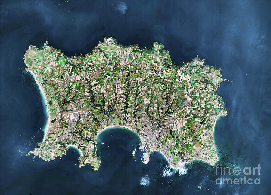 Island Of Jersey In 2013 Photograph by Airbus Defence And Space / Science Photo Library