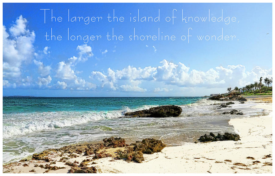 Beach Photograph - Island of Knowledge by Ola Allen