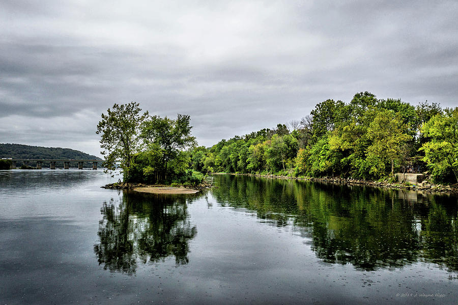 Island, Susquehanna River, Columbia, Pennsylvania Photograph