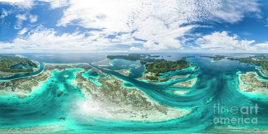 Islands And Reefs In Palau Photograph by Richard Brooks/science Photo Library
