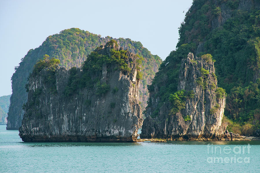 Islands in Halong Bay Seven Photograph by Bob Phillips