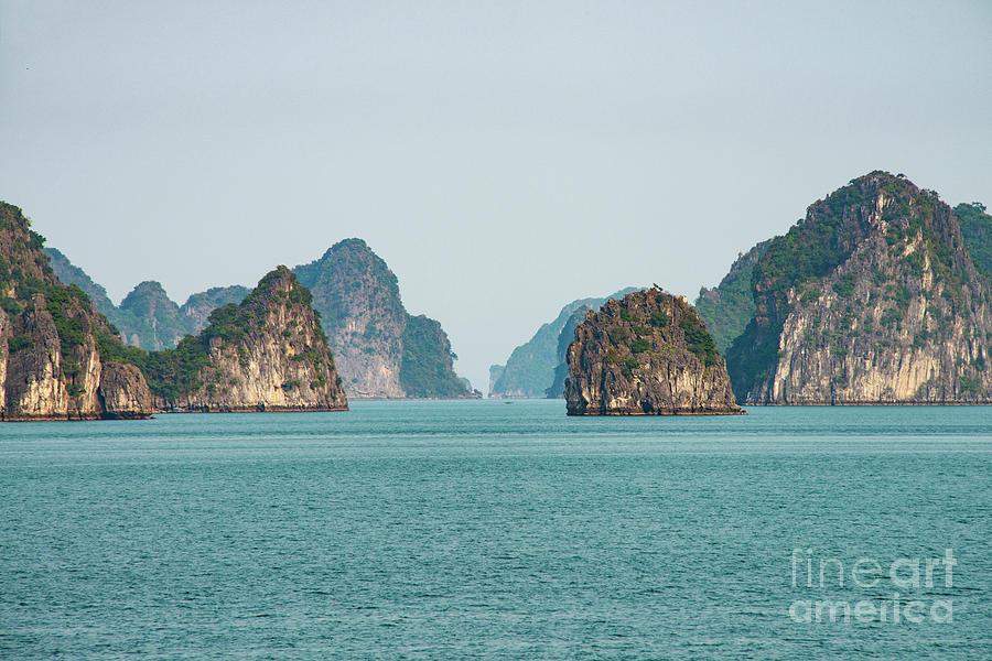 Islands in Halong Bay Six Photograph by Bob Phillips