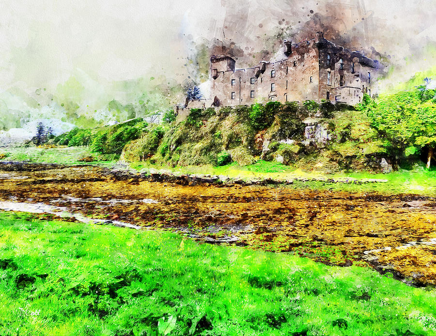 Isle of Skye, Dunvegan Castle - 04 Painting by AM FineArtPrints