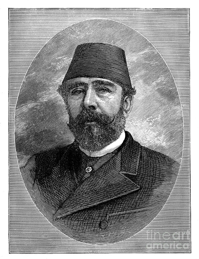 Ismail Pasha, 1830-1895 Drawing by Print Collector
