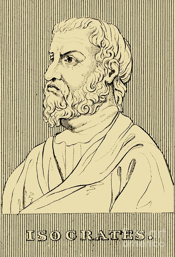 Isocrates Drawing by Print Collector