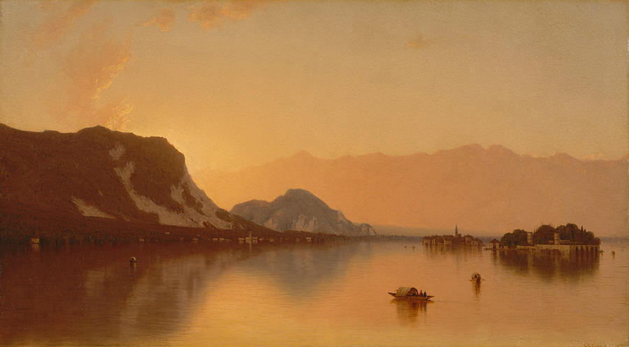 Isola Bella in Lago Maggiore, 1871 Painting by Sanford Robinson Gifford