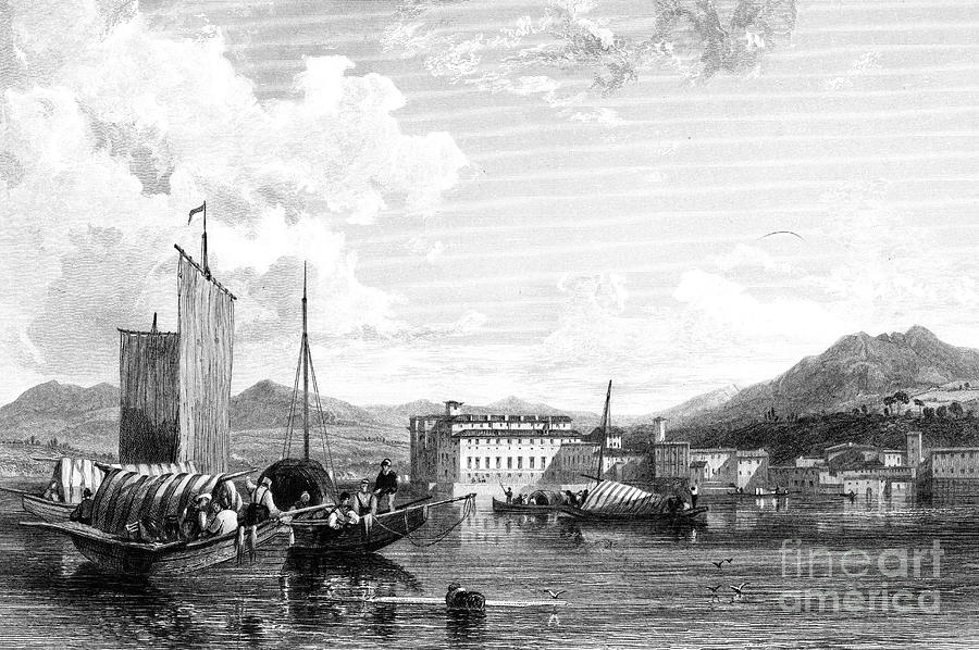 Isola Bella, Lago Maggiore, Italy, 19th Drawing by Print Collector