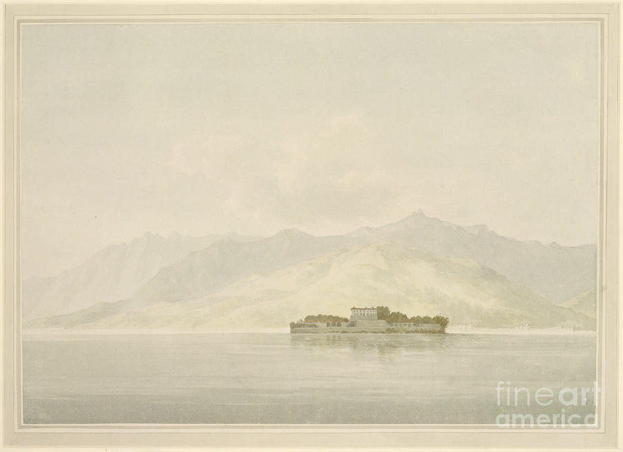 Isola Madre, Lago Maggiore, C.1781 Painting by John Warwick Smith