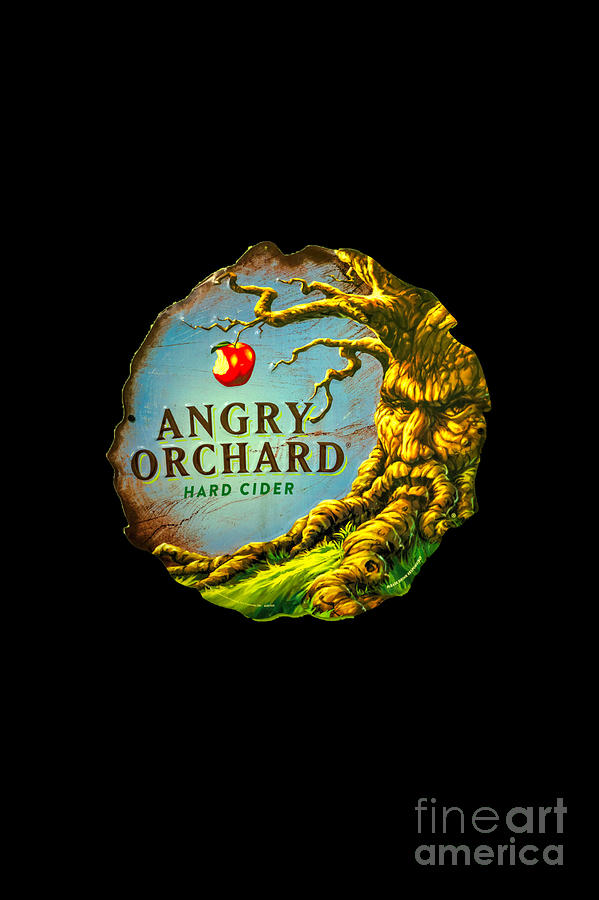 Angry Orchard Photograph - Isolated Angry Orchard Logo by Paul Lindner