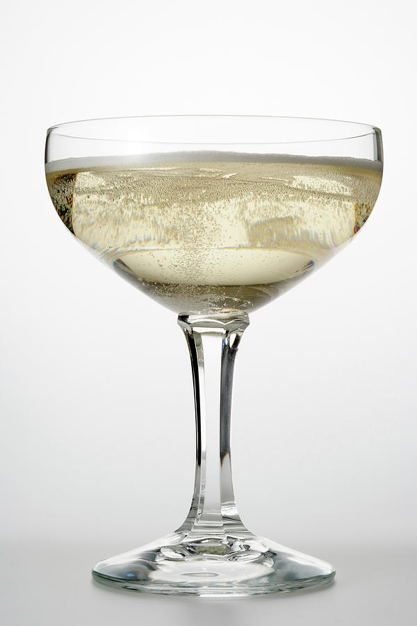 Isolated Shot Of Champagne Glass On Photograph by Kyoshino
