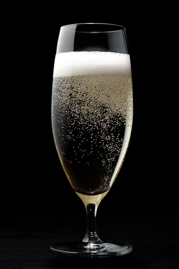 Isolated Shot Of Champagne Glass With Photograph by Kyoshino