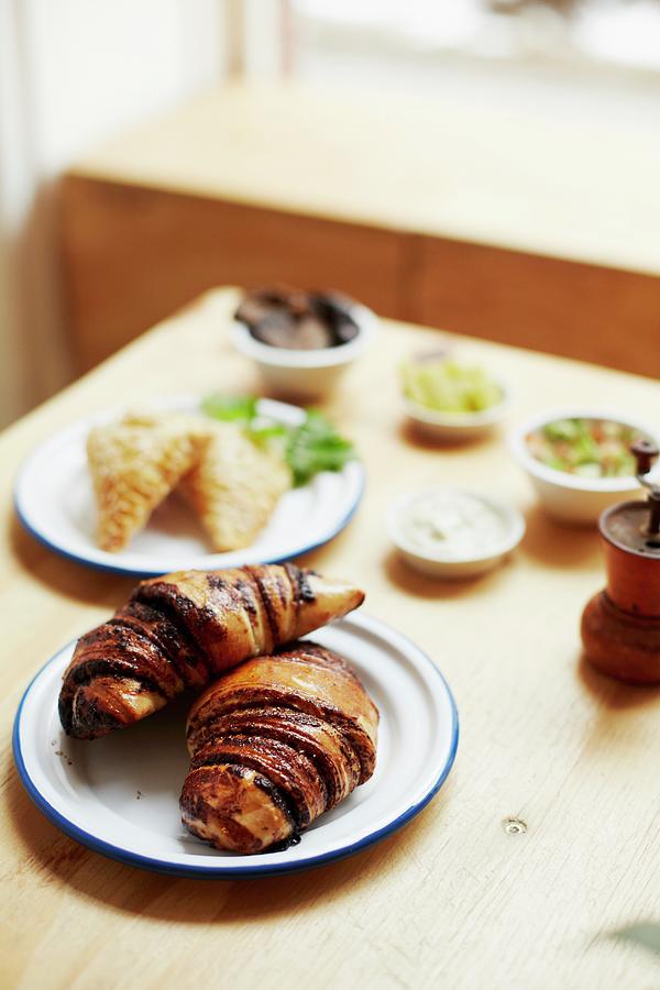Israeli Pastries: Rugelach chocolate Croissants Photograph by Jalag / Nicky Walsh