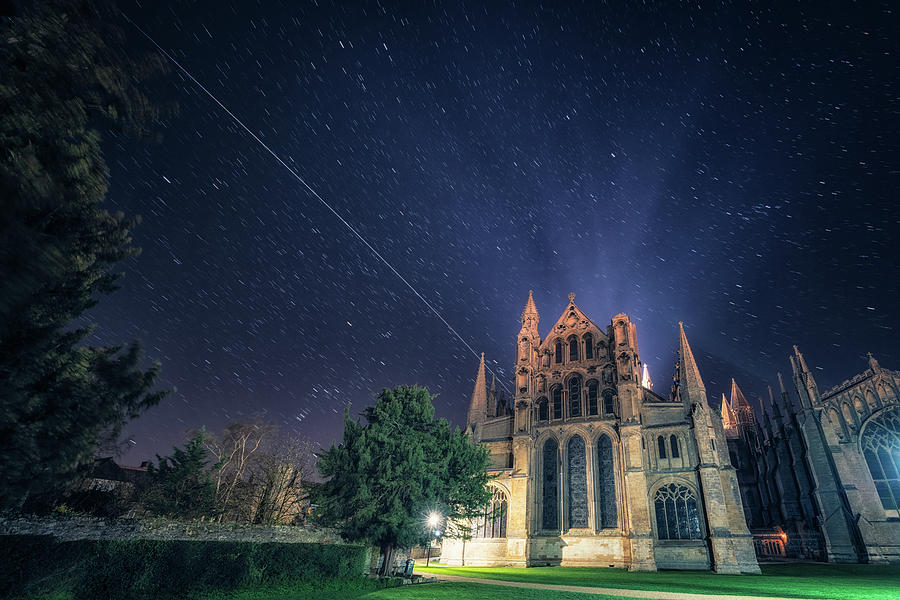 ISS over Ely Cathedral Photograph by James Billings