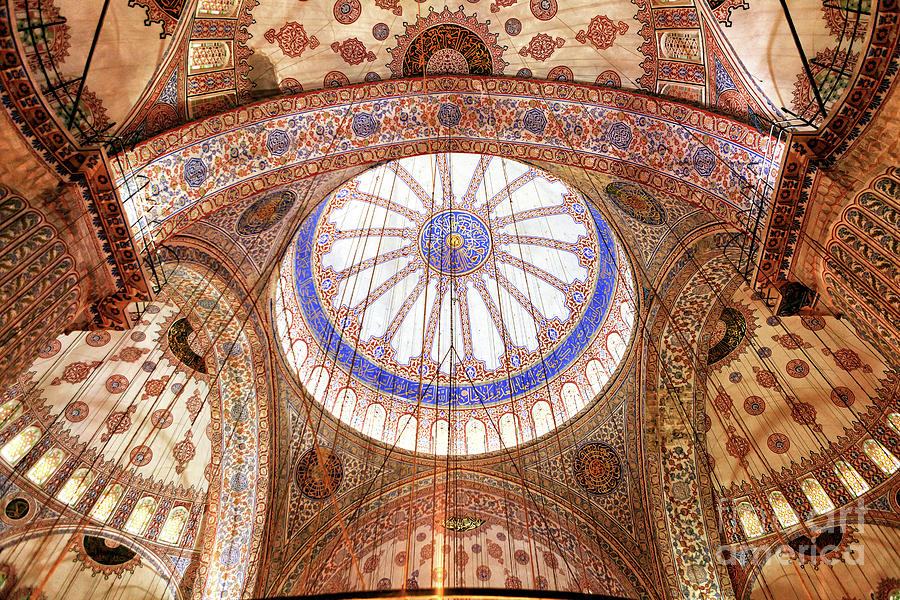 Istanbul Blue Mosque Interior Photograph by John Rizzuto