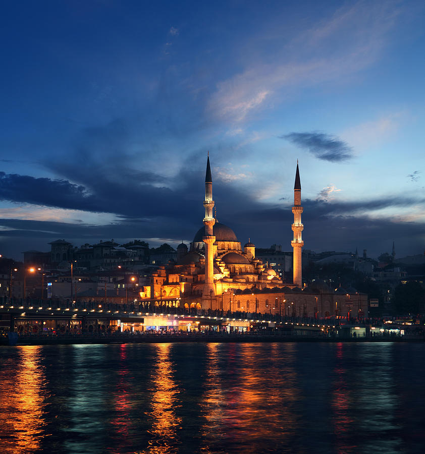Istanbul By Twilight Photograph by Narvikk