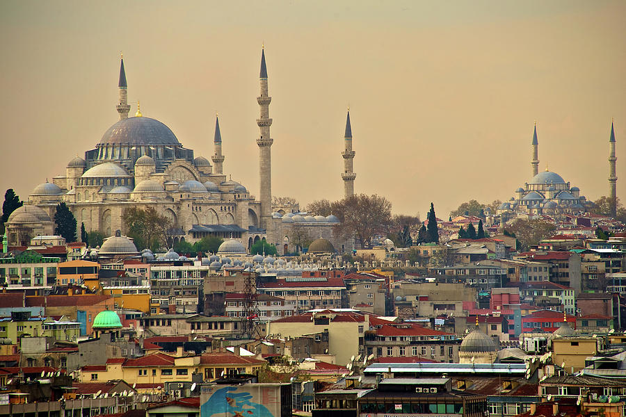 Istanbul. Landscape With Two Mosques Photograph by Photo By Bernardo Ricci Armani