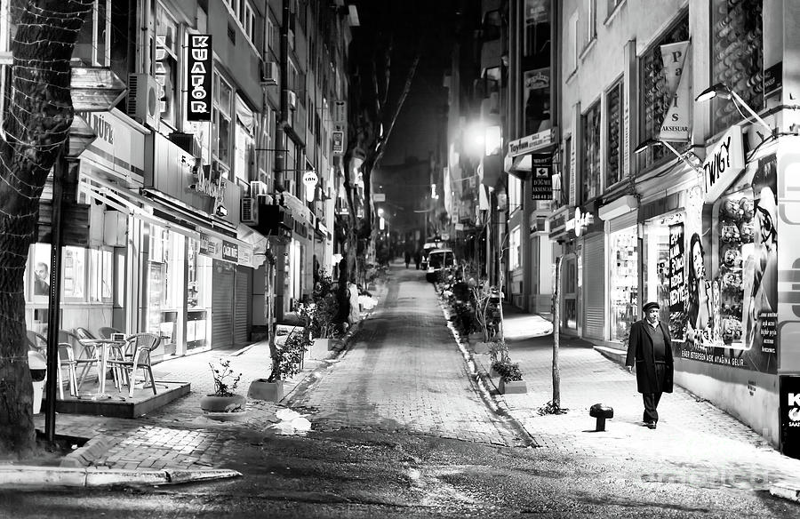 Istanbul Nisantasi Street at Night Photograph by John Rizzuto