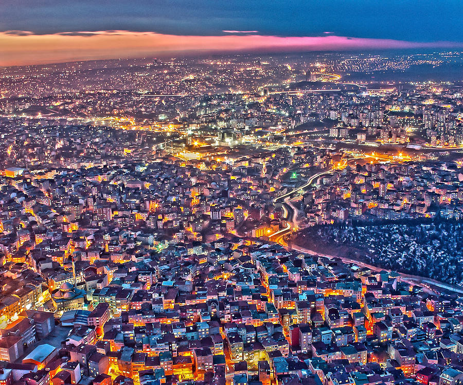 Istanbul s Night Vision 2 Photograph by Hakki Aydin Ucar