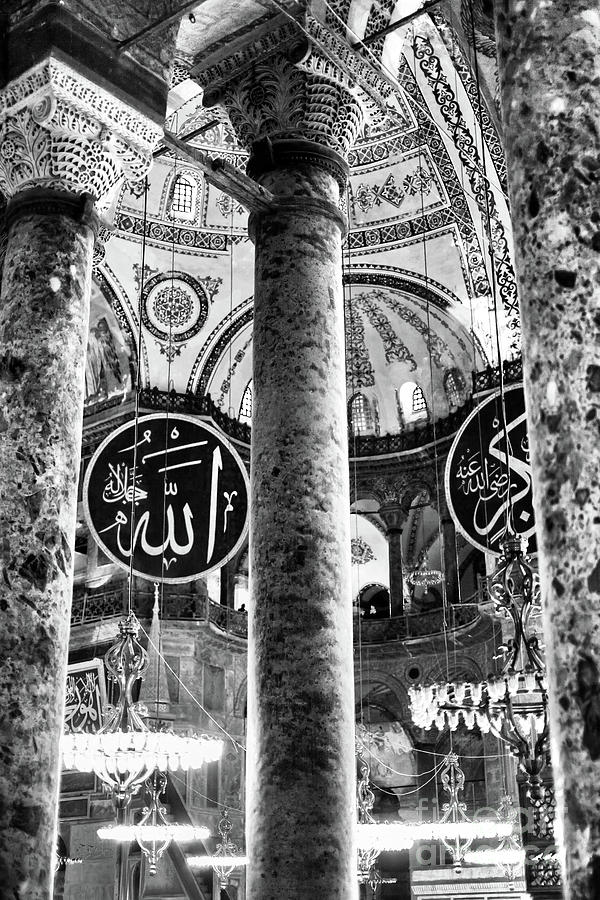 Istanbul Sophia Interior Columns Photograph by John Rizzuto
